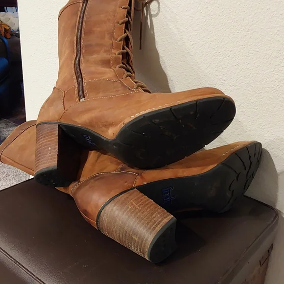 Clark's Indgo size 10 brown leather lace up boots - Picture 3 of 4